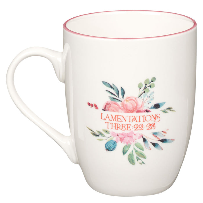 Coffee Mug His Mercies are New Pink Peonies