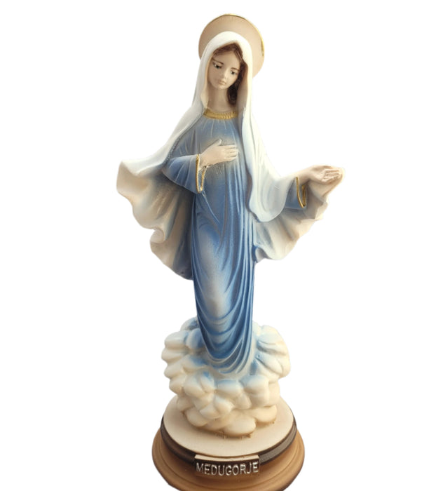 Statue of Our Lady of Medjugorje From Medjugorje Blue Dress