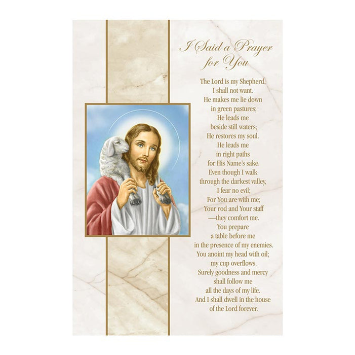 Greeting Card I Said a Prayer Good Shepherd