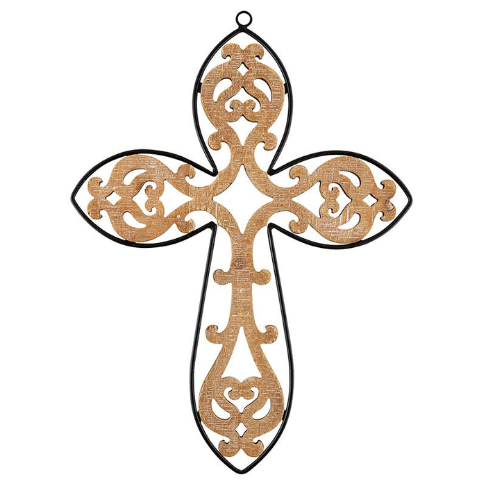 Cross Wood & Metal Elegance 12.5" X 16.5"