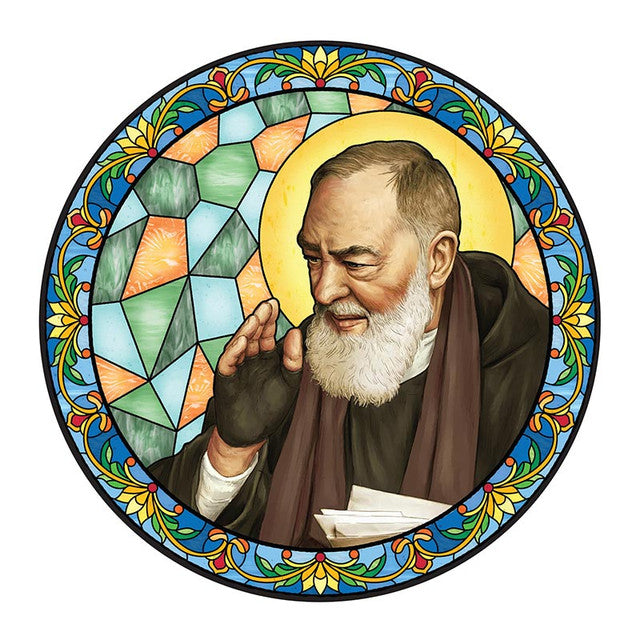 Suncatcher St Pio Stained Glass