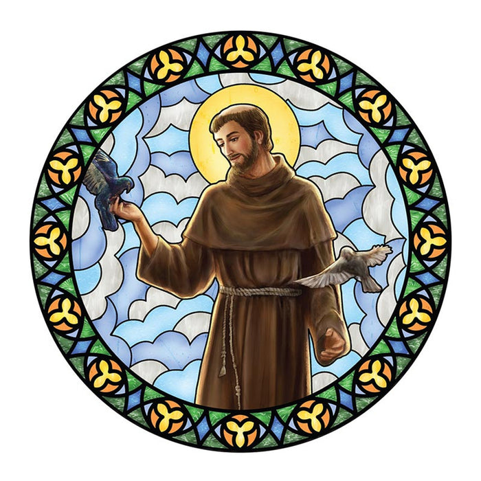 Suncatcher St Francis Stained Glass