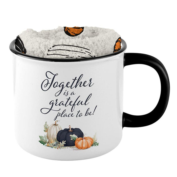 Mug & Sock Gift Set "Together is a Grateful Place to Be"