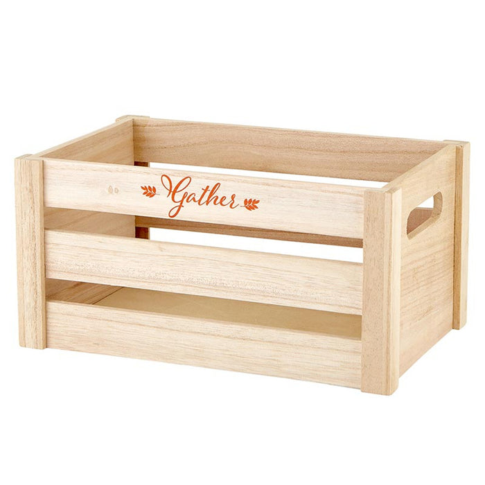 "Grateful, Thankful, Blessed" 2 Piece Wood Crate Set