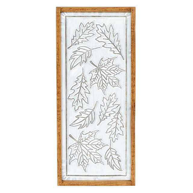 Wall Plaque Metal Fall Leaves 16" x 21" x 1"