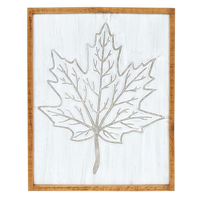 Wall Plaque Metal Fall Leaf 11" W x 26" H x 1" D