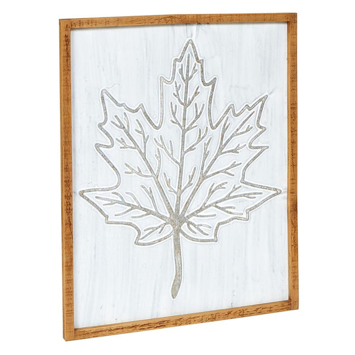 Wall Plaque Metal Fall Leaf 11" W x 26" H x 1" D