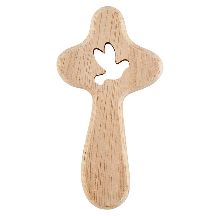 Hand Held Cross Cutout Dove