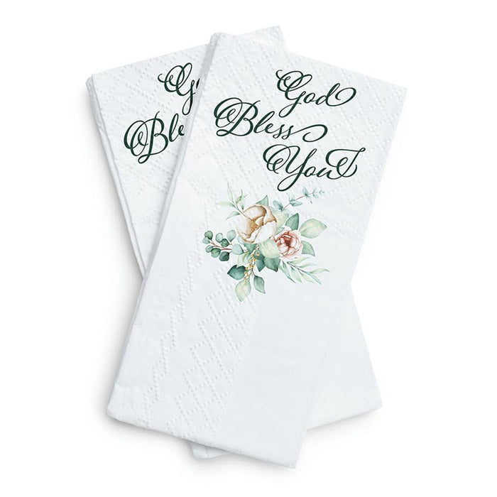 Tissue Pack "God bless you" Floral