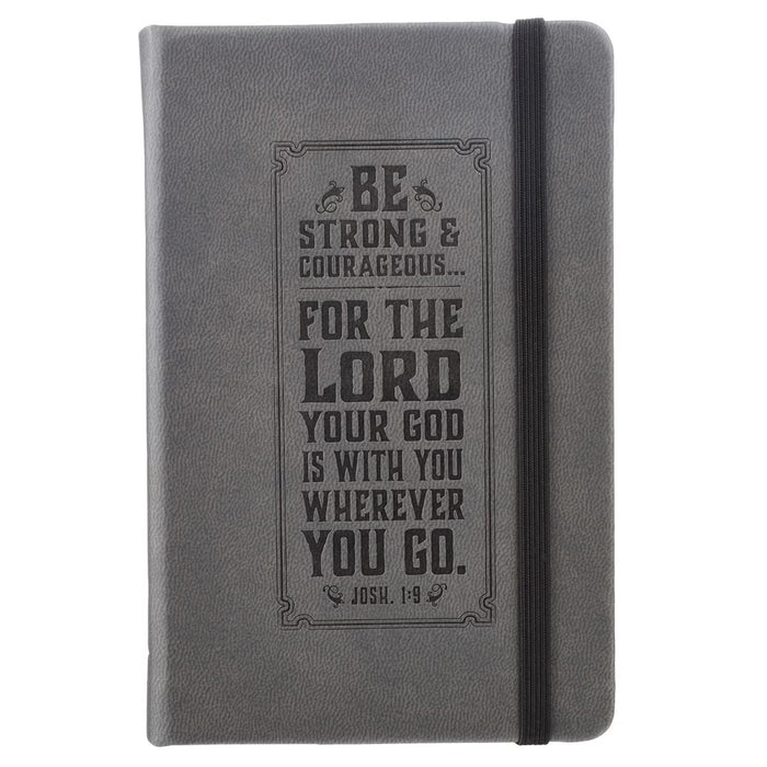 Notebook "Be Strong" Faux Leather with Elastic Closure