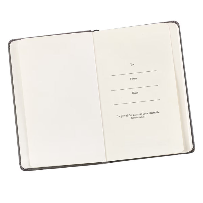 Notebook "Be Strong" Faux Leather with Elastic Closure