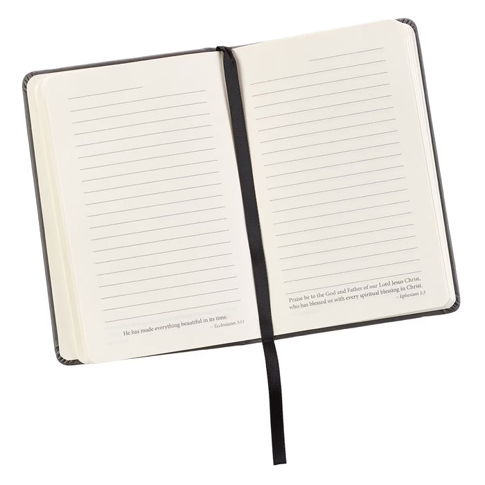 Notebook "Be Strong" Faux Leather with Elastic Closure