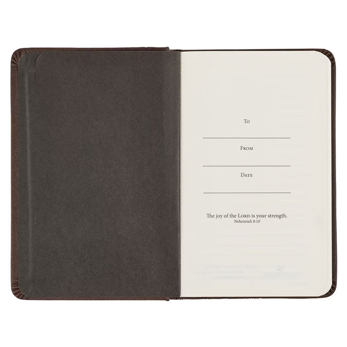 Notebook "Strength and Defense" Leather with Elastic Band Closure