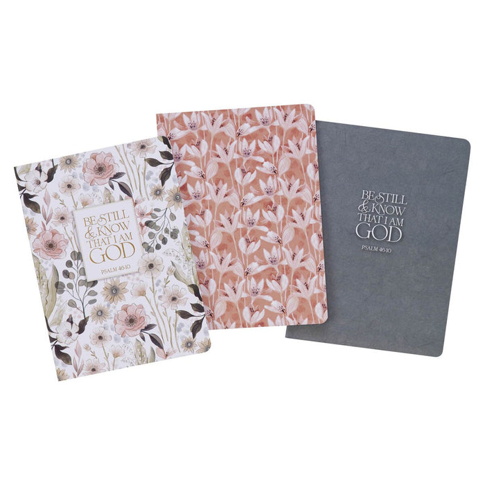 Notebook Set "Be Still" Teal Meadow