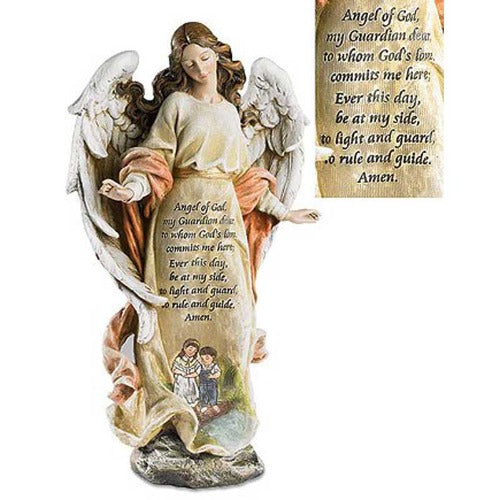 PRAYER ANGEL - 12.5" STONE / RESIN