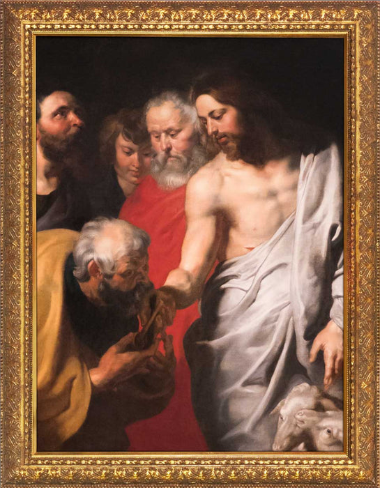 Christ Giving the Keys to St. Peter by Peter Paul Rubens Gold Framed Art 8" x 10"