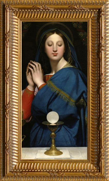 Madonna of the Host Ornate Gold Frame