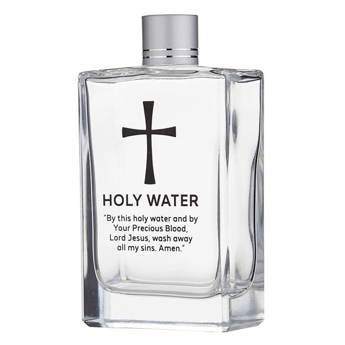 Large Glass Holy Water Bottle