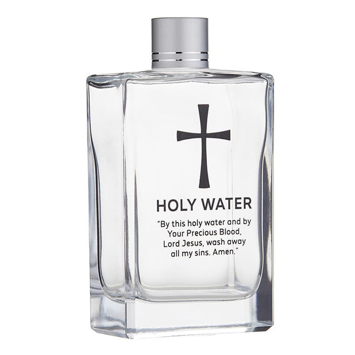 Large Glass Holy Water Bottle