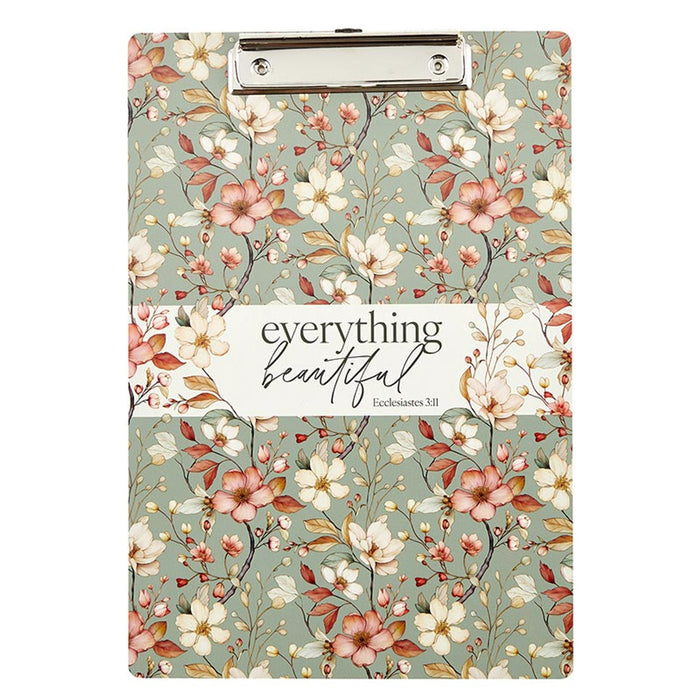 Clipboard "Everything Beautiful" Floral Design