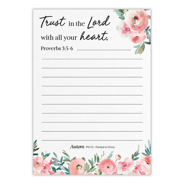 Notepad "Trust in the Lord"