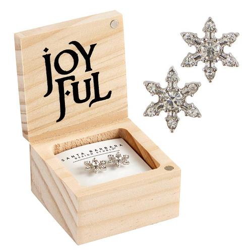 Treasure Box Holiday Earrings "Joyful"