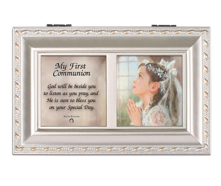 Music Box First Communion Girl 6" x 4"