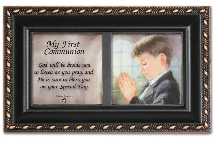 Music Box First Communion Boy 6" x 4"