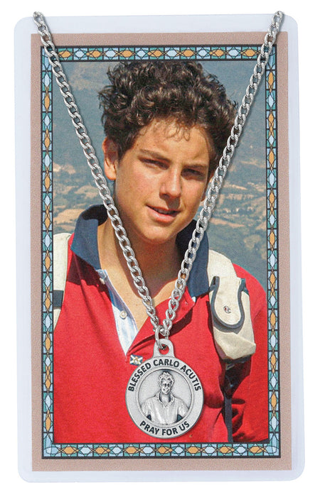 CARLO ACUTIS MEDAL AND PRAYER CARD SET