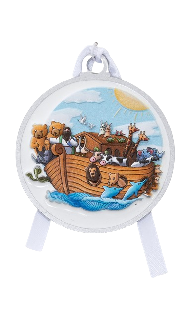 NOAH'S ARK 3D CRIB MEDAL