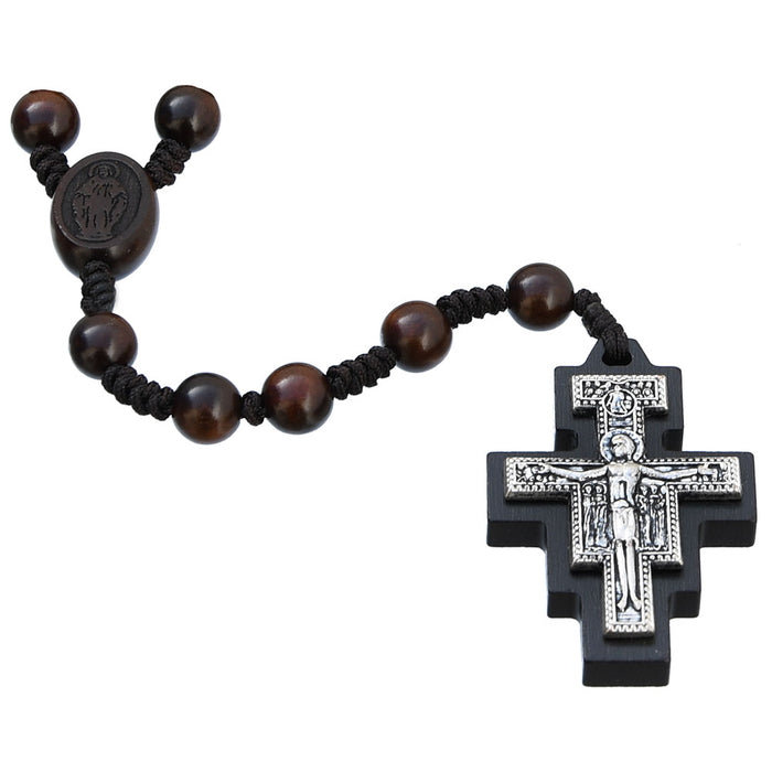 Rosary 8mm 7 Decade Franciscan Crown Jujube Wood