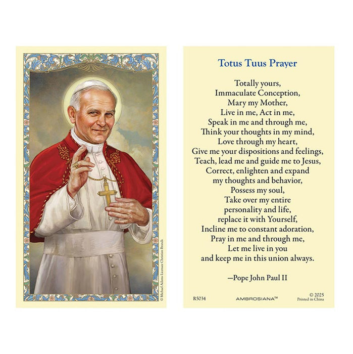 Saint John Paul II Holy Card