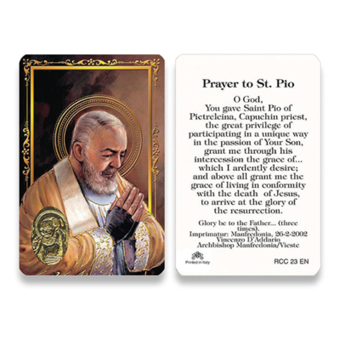 PADRE PIO PRAYER CARD ENGLISH