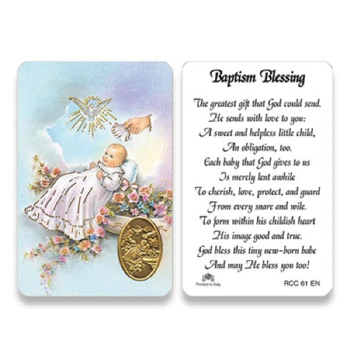 BAPTISM PRAYER CARD ENGLISH