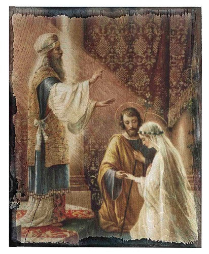 Wedding of Mary & Joseph  Wall Plaque