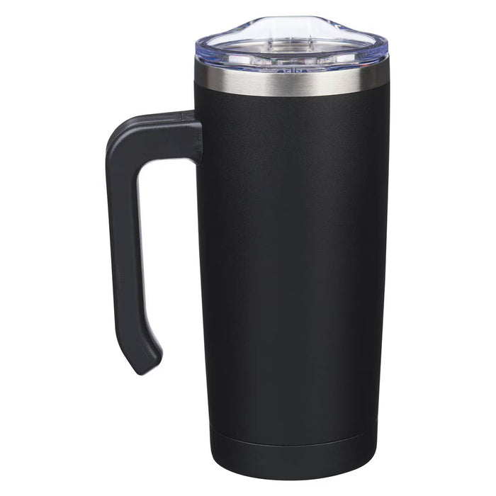 Travel Mug with Handle "Strong and Courageous"