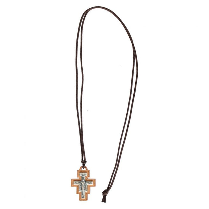 San Damiano Necklace 1.25″ Wood