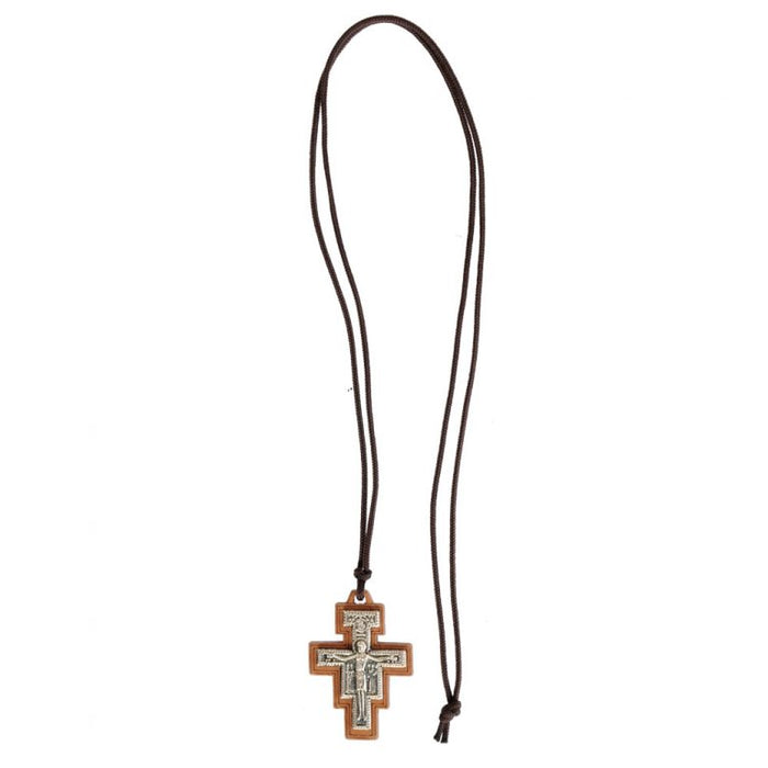 San Damiano Necklace 1.75″ Wood
