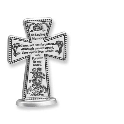 MESSAGE CROSS - IN LOVING MEMORY - 3" STANDING