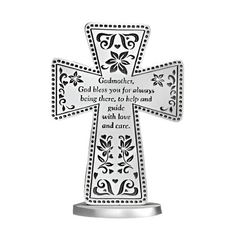 Standing 3" Message Cross " Godmother"