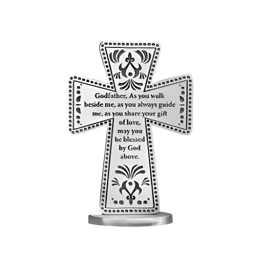 Standing 3" Message Cross " Godfather"