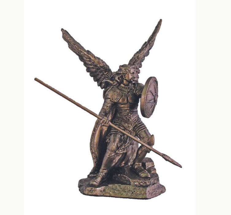 Archangel Raphael Statue in cold cast bronze 4"