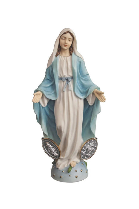 Miraculous Medal in fully hand-painted color 7.75"