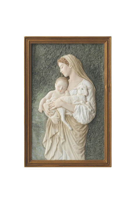L'Innocence plaque in fully hand-painted color 6" x 9"