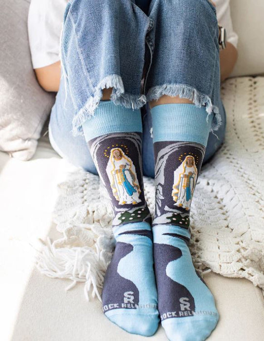Our Lady of Lourdes Adult Socks