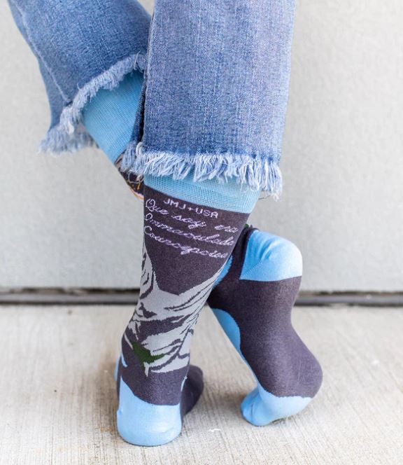 Our Lady of Lourdes Adult Socks