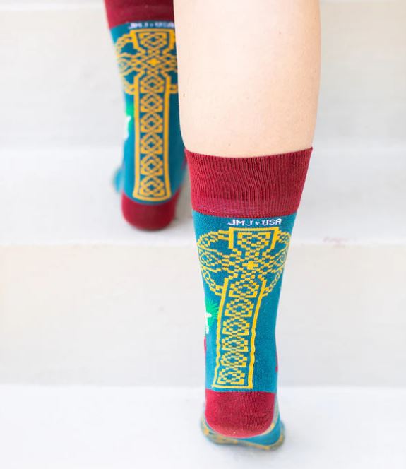 St Dymphna Adult Socks