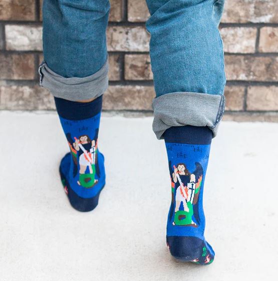 St Michael the Archangel Adult Socks