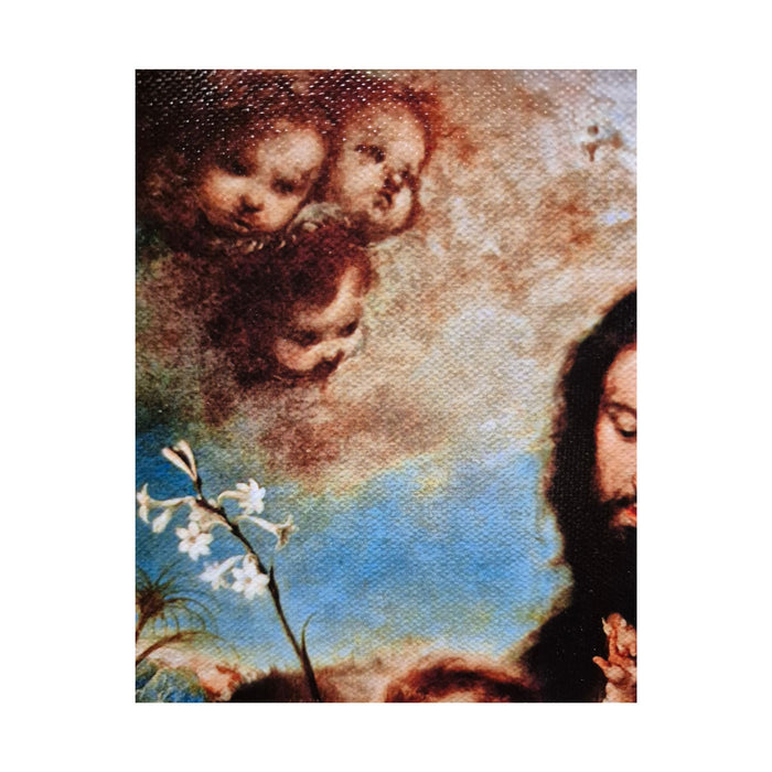 Saint Joseph and Child by Clemente De Torres Framed Canvas
