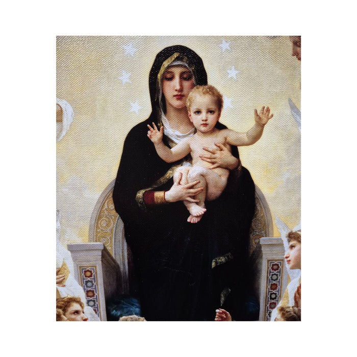 Our Lady of the Angels by William-Adolphe Bouguereau Framed Canvas